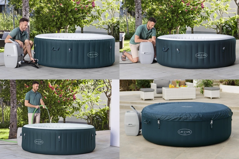 SPA INFLABLE BESTWAY MIAMI AIRJET  6 PERSONAS 1.96 X 66 - 4