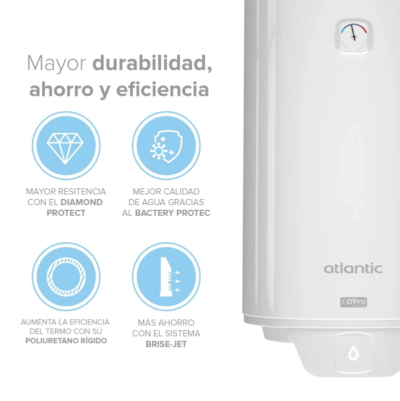 TERMO BOSCA ELEC.ATLANTIC OPRO 50L-1500W 101030114 - 8