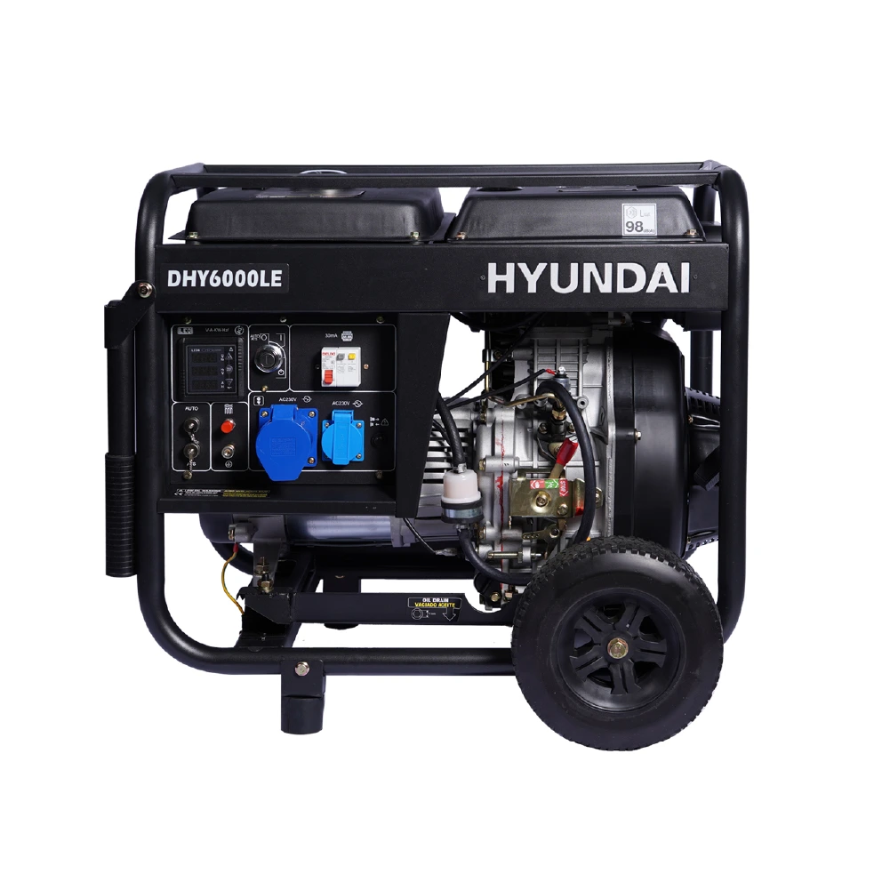GENERADOR HYUNDAI DIESEL 5.0/5.5 KVA DHY6000LE P/E - 1