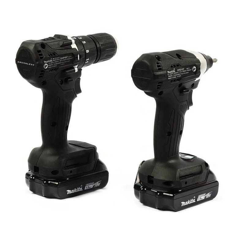 PACK MAKITA BLACK 18V TALA PERC+ATOR IMAC+2B 1.5+1B 3A+C - 3
