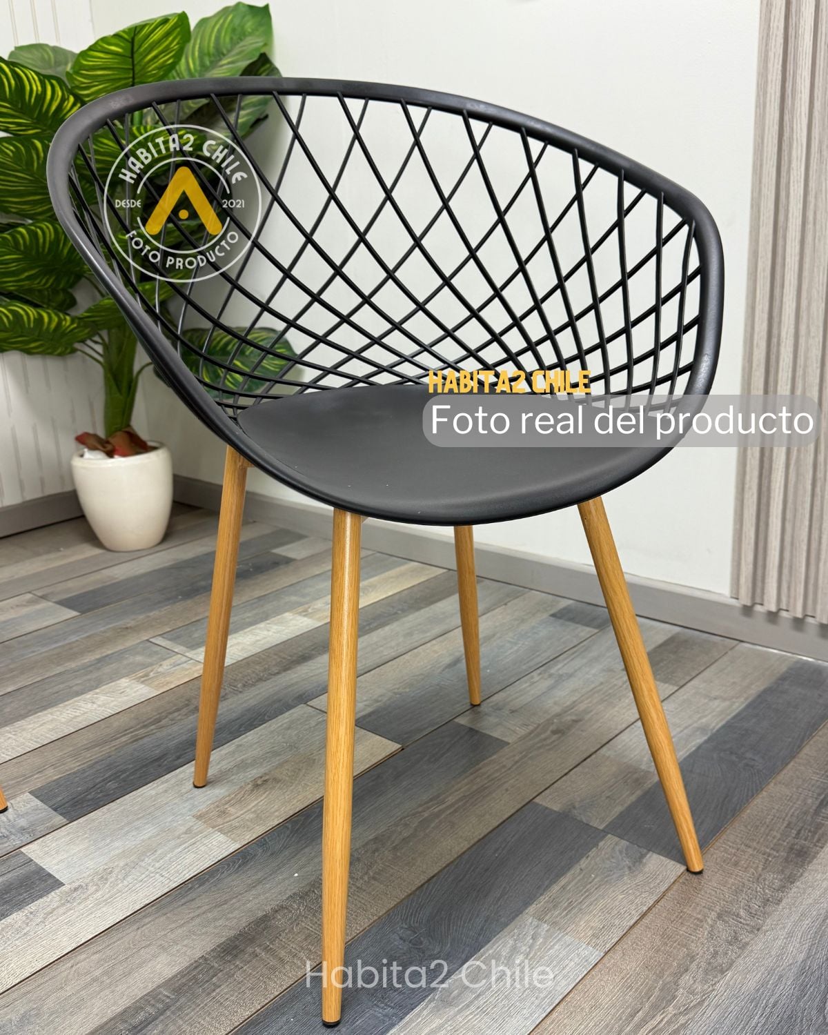 BUTACA PARA LIVING TERRAZA MESH - NEGRO - 4