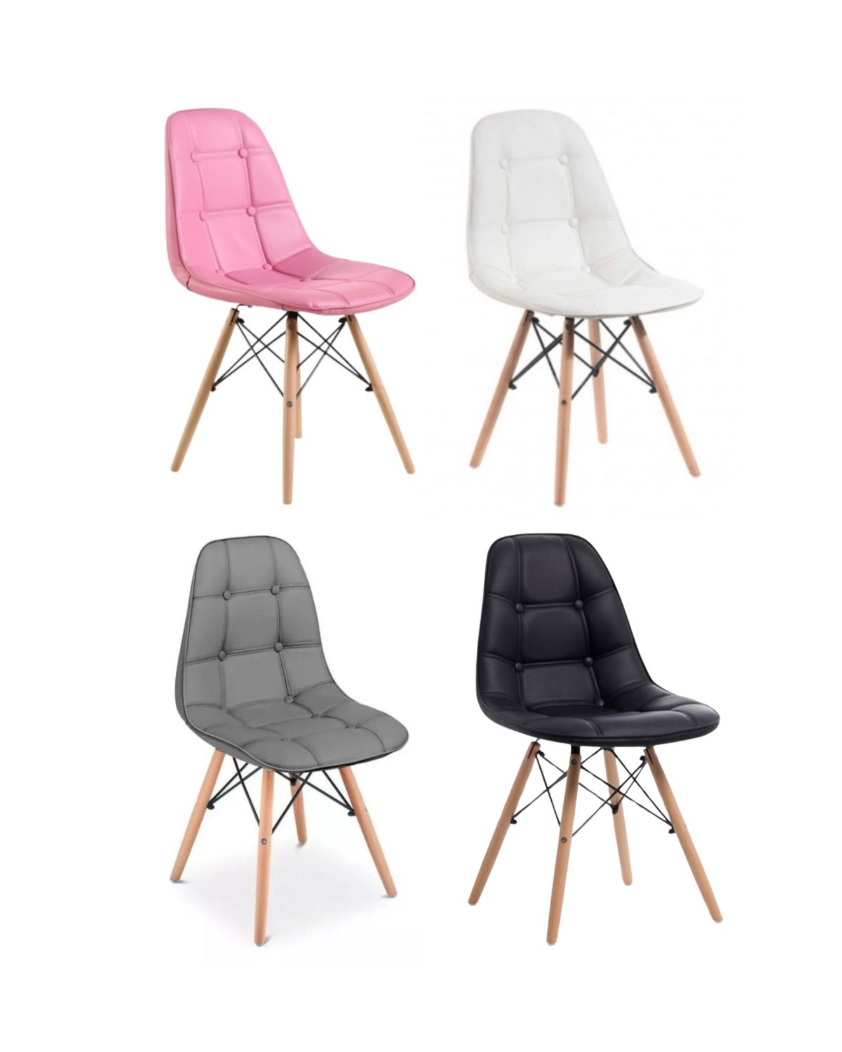 SILLA DE COMEDOR ACOLCHADA BUCKLE - 5