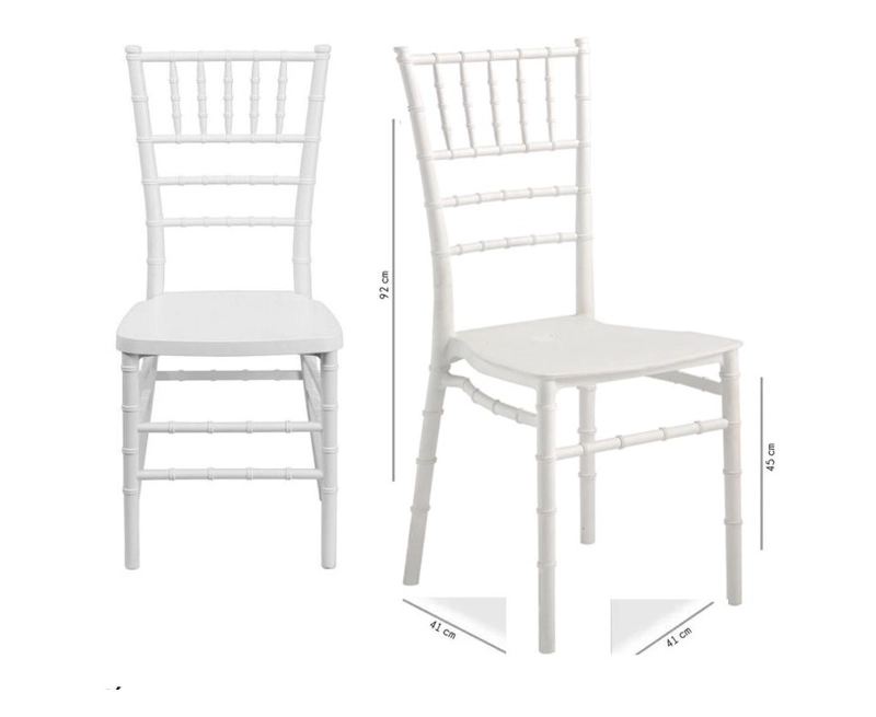 SILLA PARA EVENTOS POLIPROPILENO CHIAVARI BLANCO - 3