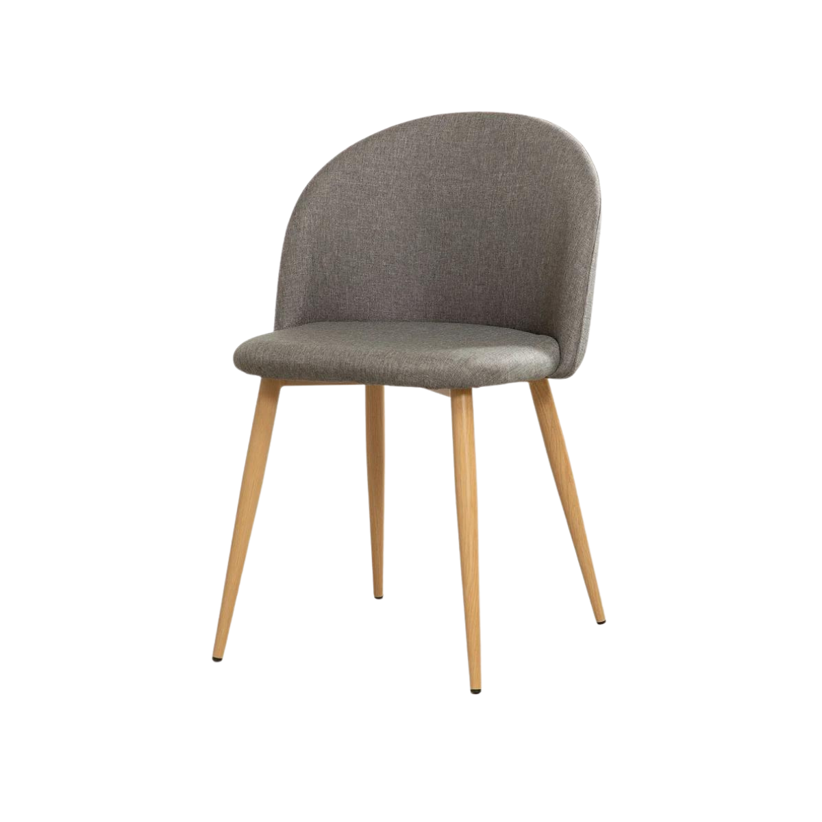 SILLA SITIAL TELA LINO NORDIC WOOD - CAFÉ - 1