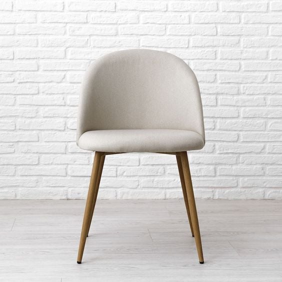 SILLA SITIAL TELA LINO NORDIC WOOD - CAFÉ - 3
