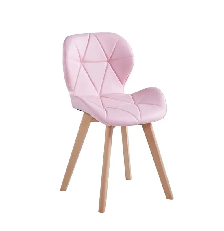 SILLA ACOLCHADA RESISTENTE RADAR WOOD - ROSA - 1