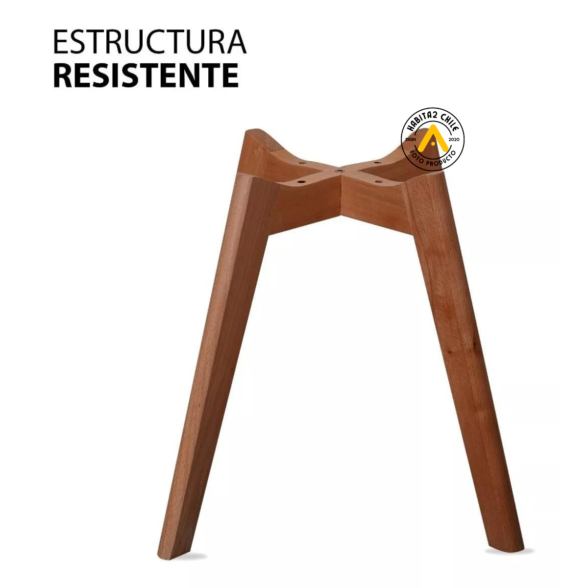 SILLA COMEDOR HABITA2 TULIP NEGRO PACK 6 ASIENTO ACOLCHADO - 4