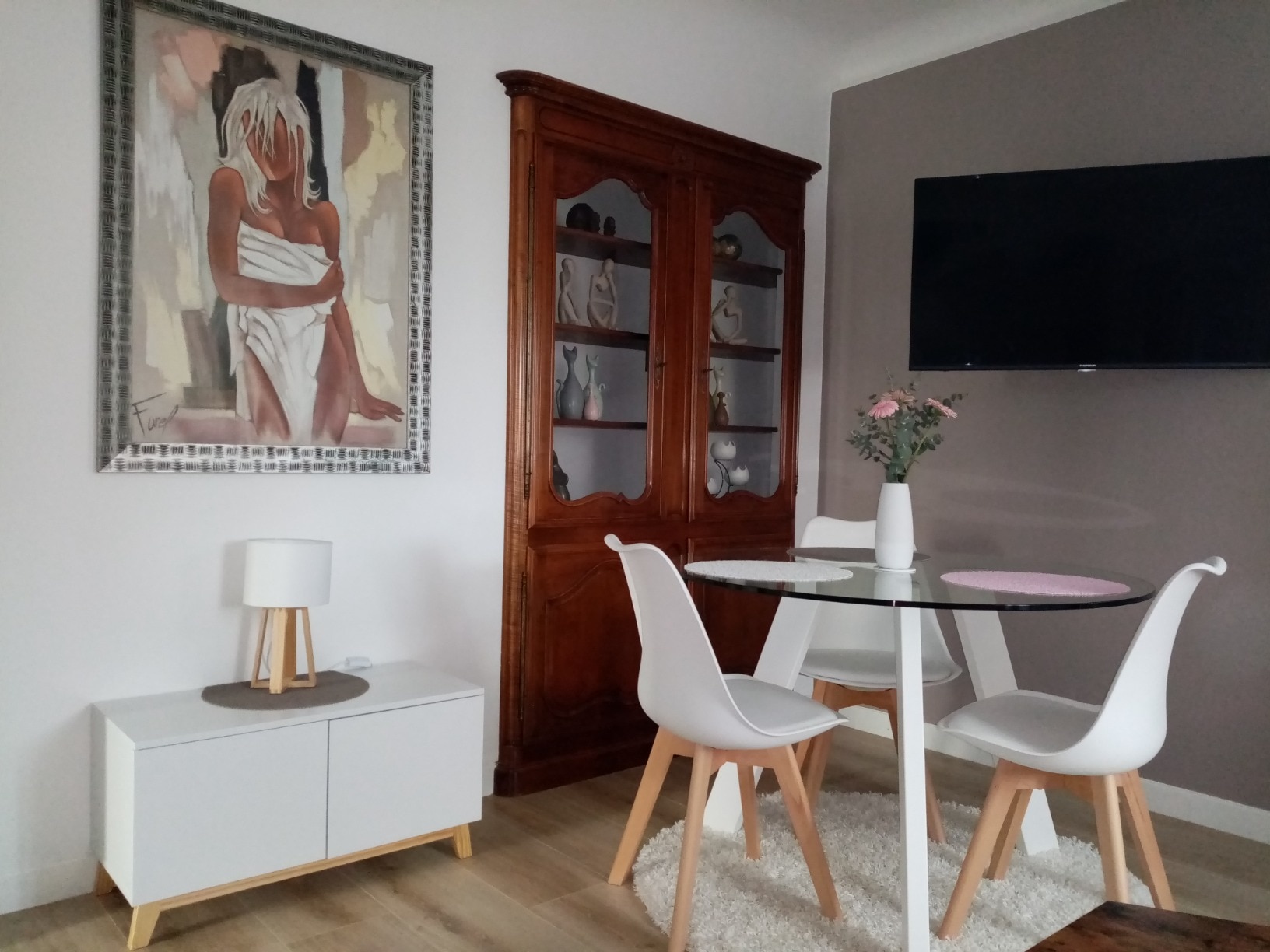 SILLA COMEDOR HABITA2 TULIP BLANCO PACK 6 ASIENTO ACOLCHADO - 6