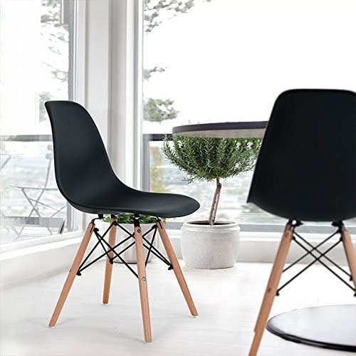 SILLA HABITA2 DISEÑO EAMES NEGRO PACK 4 COMODA Y - 3