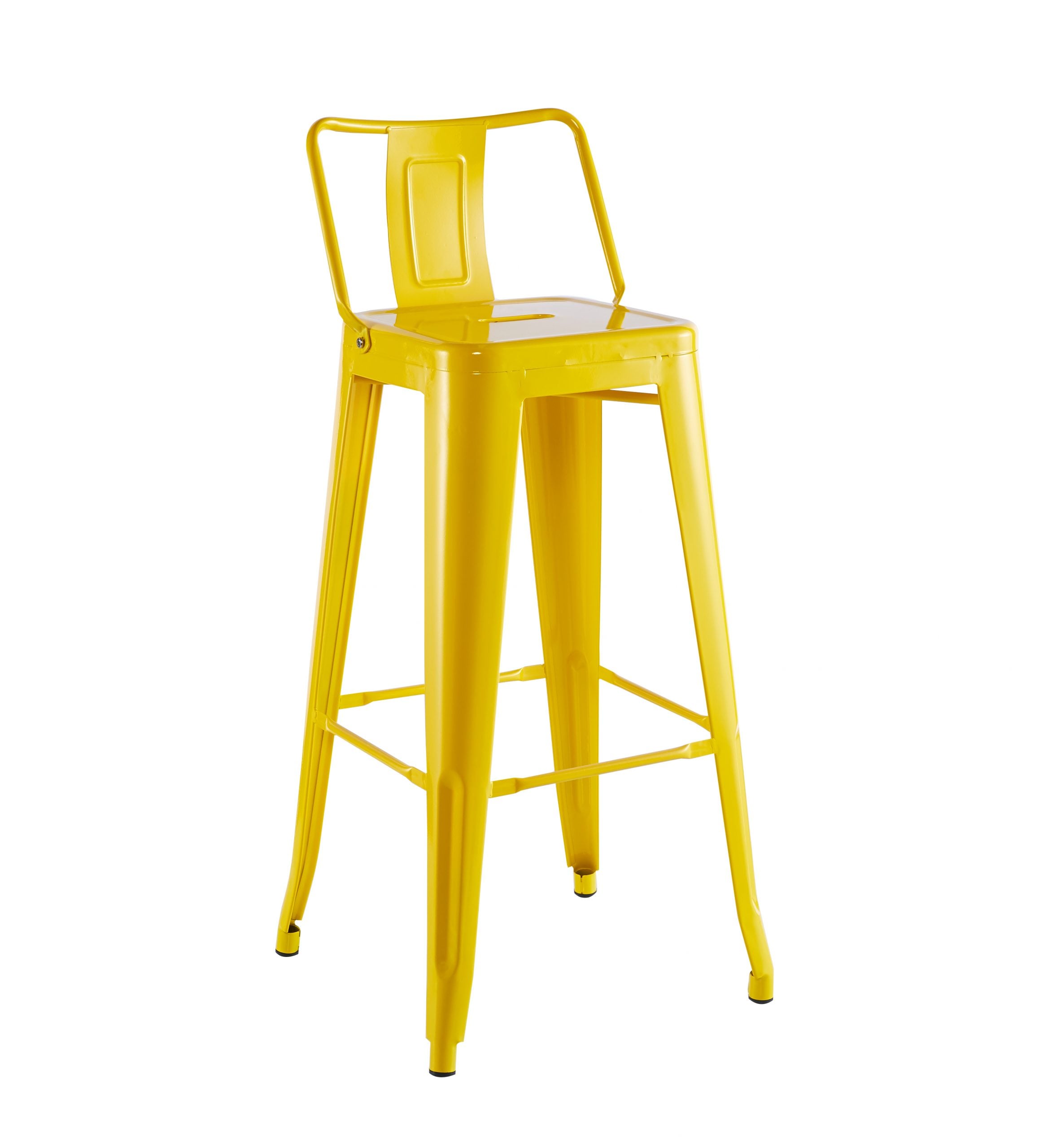 TABURETE HABITA2 TOLIX METÁLICO CON RESPALDO 66 CM - 1