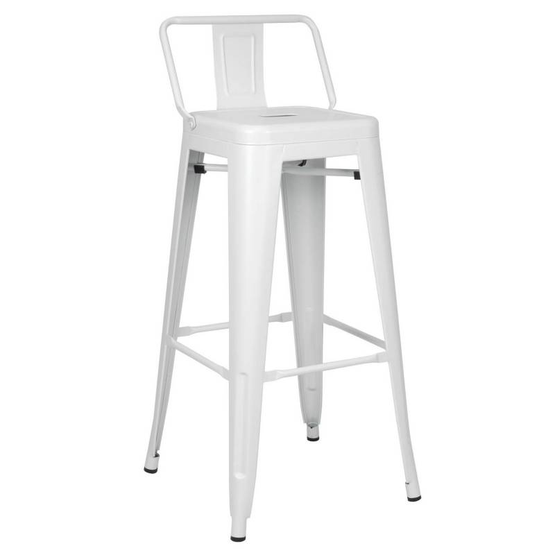 TABURETE HABITA2 TOLIX METÁLICO CON RESPALDO 66 CM - 1