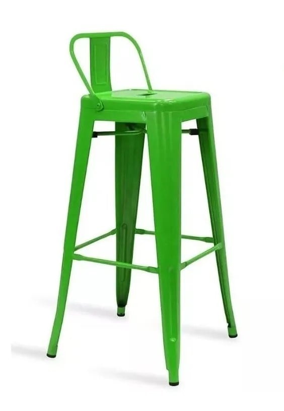 TABURETE HABITA2 TOLIX METÁLICO CON RESPALDO 66 CM - 1