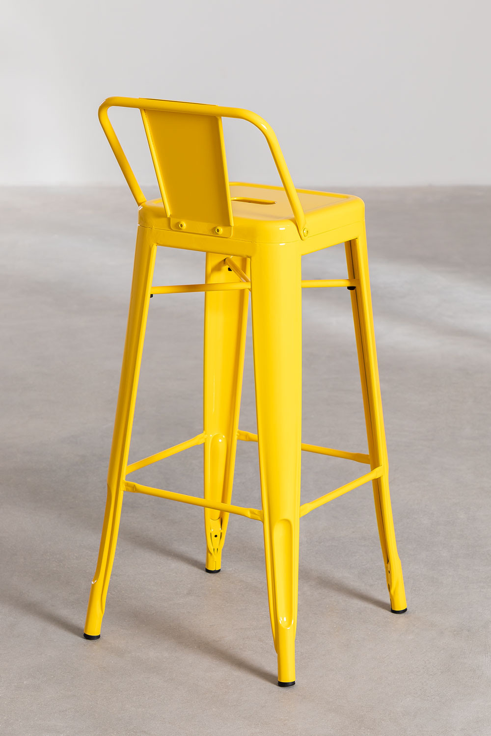 TABURETE HABITA2 TOLIX METÁLICO CON RESPALDO 66 CM - 3