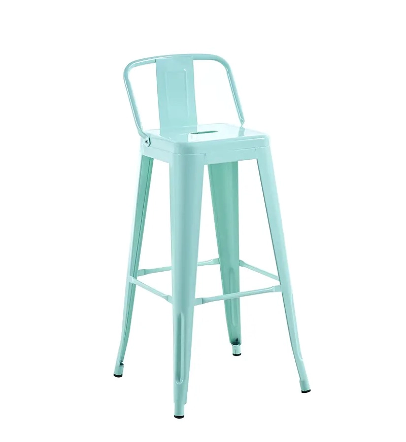 TABURETE HABITA2 TOLIX METÁLICO CON RESPALDO 77 CM - 1