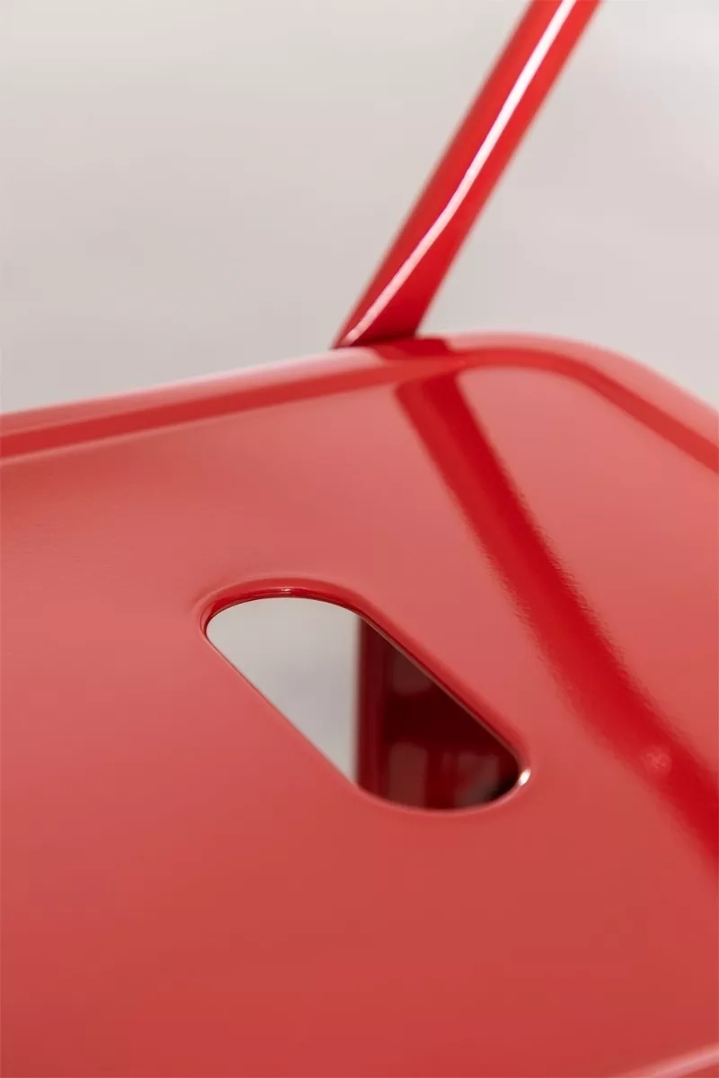 TABURETES HABITA2 TOLIX METÁLICOS ROJO PACK 2 CON RESPALDO 77 CM - 6