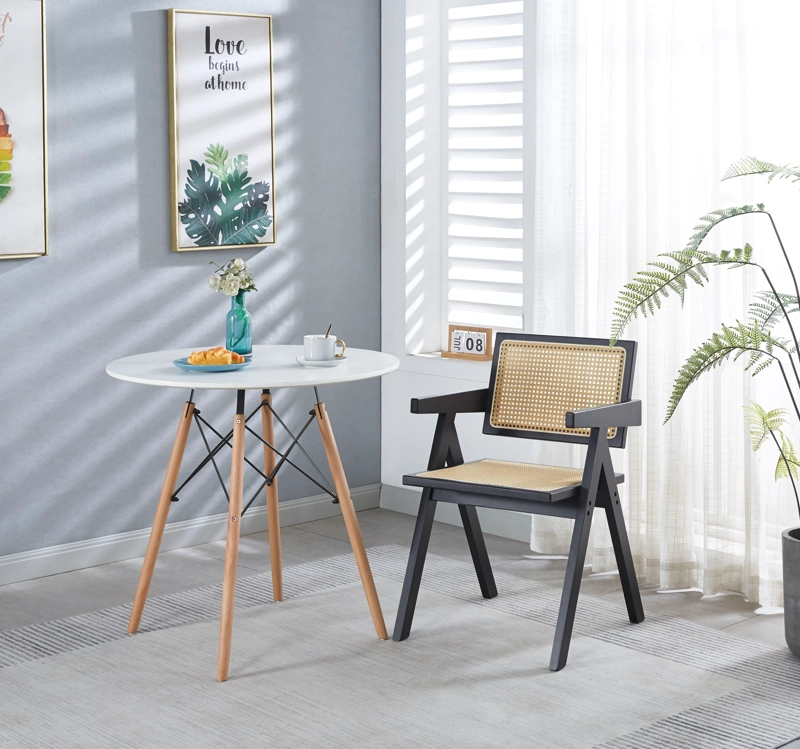 PACK HABITA2 MADERA NEGRO 4 SILLA CHANDIGARH RATTAN - 5