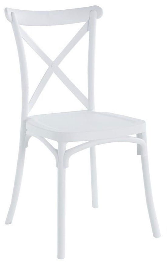 SILLA CROSSBACK POLIPROPILENO - ROSADO - 1