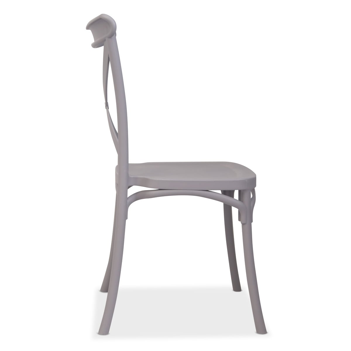 PACK 6 SILLAS SENA APILABLES POLIPROPILENO - GRIS - 2