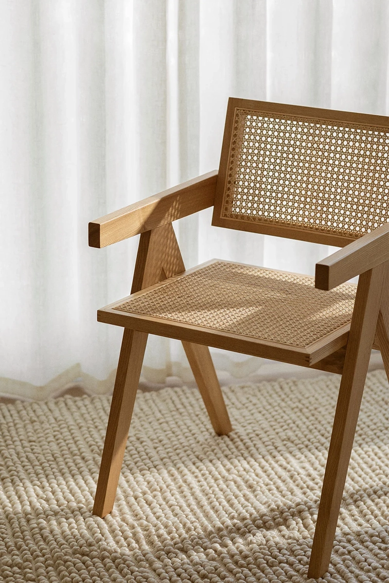 PACK HABITA2 MADERA 2 SILLA CHANDIGARH RATTAN NATURAL - 3