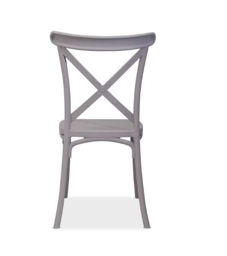 PACK HABITA2 GRIS 2 SILLA CROSSBACK POLIPROPILENO - 3