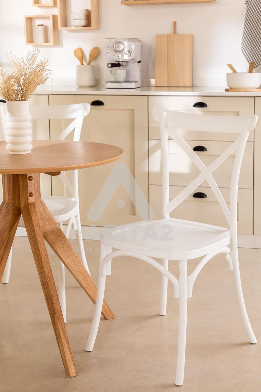 PACK HABITA2 BLANCO 2 SILLA CROSSBACK POLIPROPILENO - 2