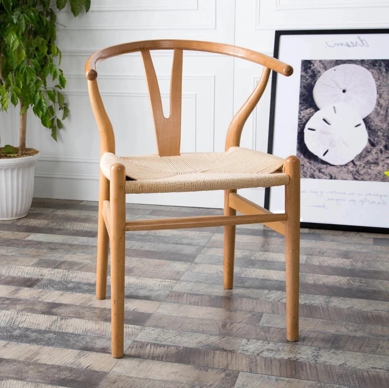 SILLA WISH DE MADERA Y RATTAN - NATURAL - 5