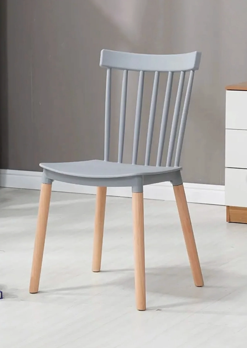 PACK HABITA2 GRIS 4 SILLA WINDSOR ESTILO RETRO VINTAGE - 5