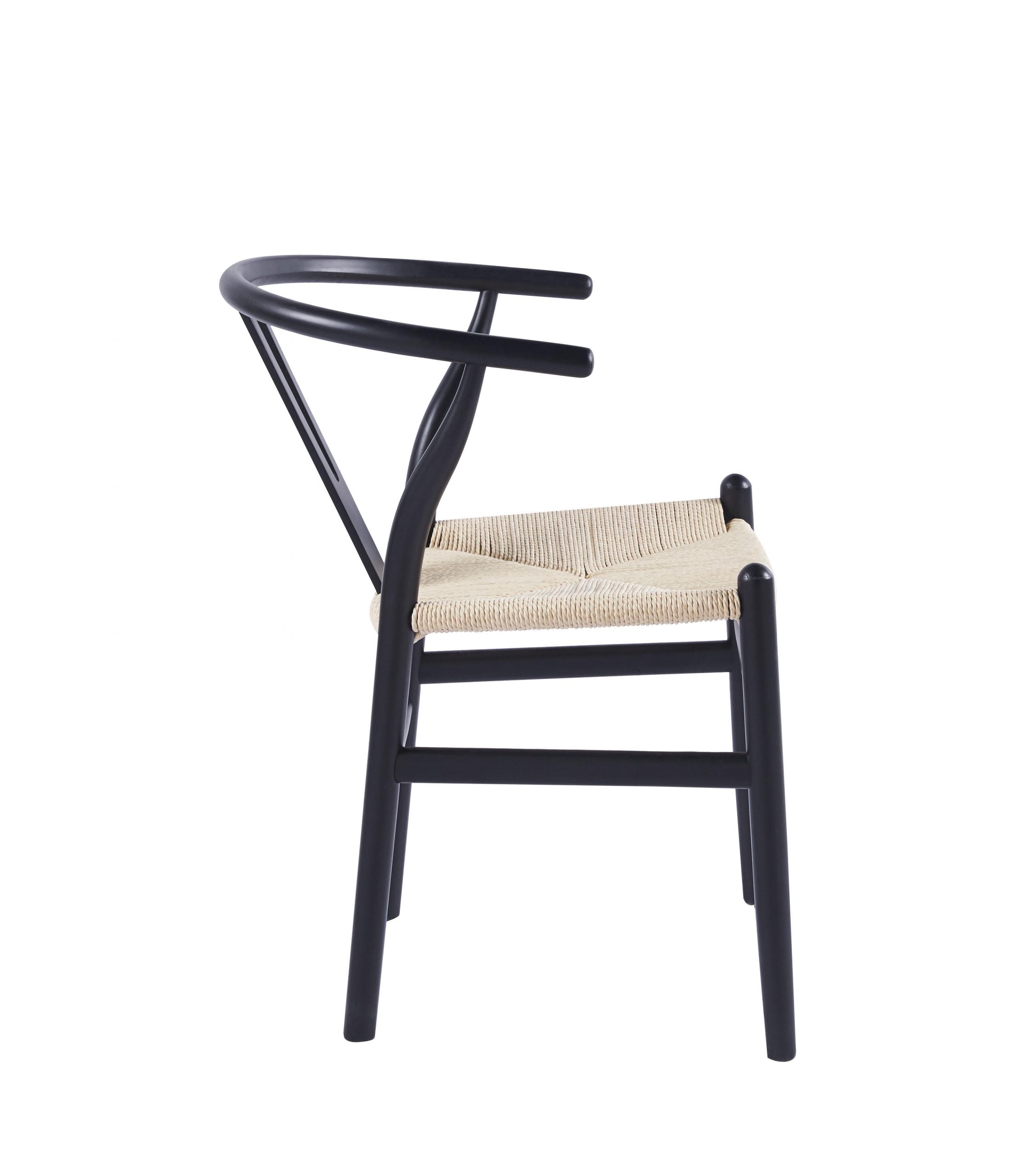 SILLA WISH DE MADERA Y RATTAN - NEGRO - 3