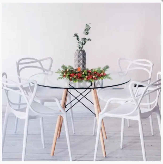 PACK HABITA2 BLANCO 6 SILLA MASTER COMEDOR O TERRAZAS - 3