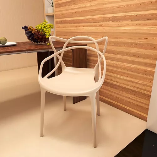 PACK 4 SILLA MASTER PARA COMEDOR O TERRAZAS BEIGE - 3