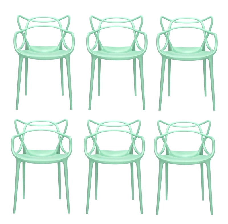 PACK 6 SILLA MASTER PARA COMEDOR O TERRAZAS MENTA - 1