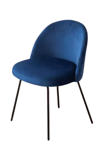 SILLA SITIAL TERCIOPELO GOLD ROSA - 1