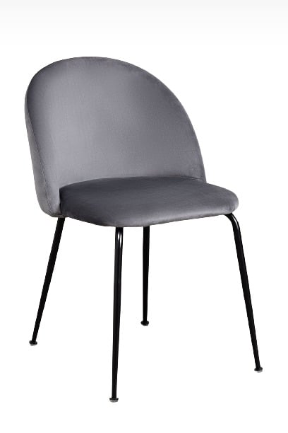 SILLA SITIAL TERCIOPELO GOLD ROSA - 1