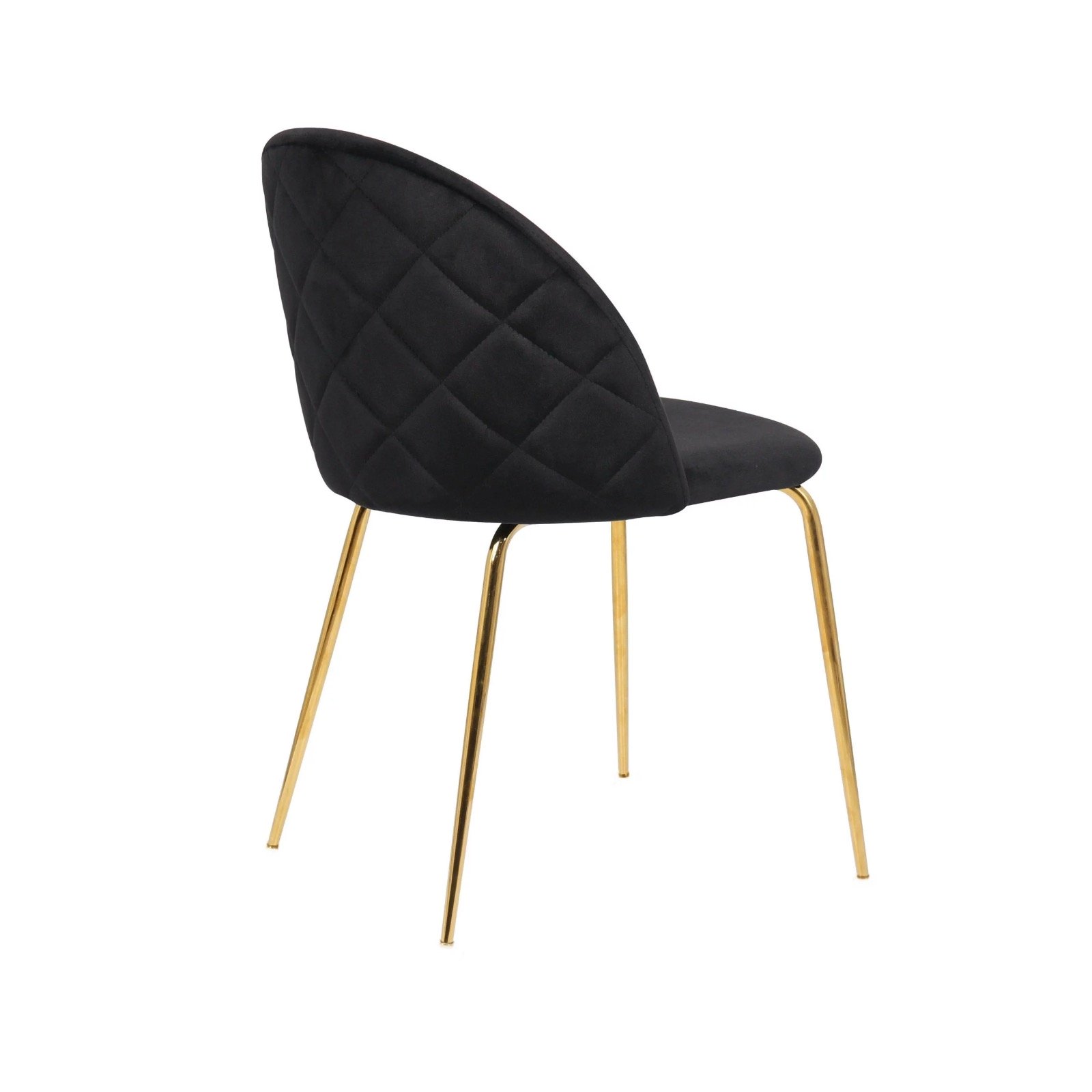 PACK 6 SILLA SITIAL TERCIOPELO GOLD NEGRO - 3