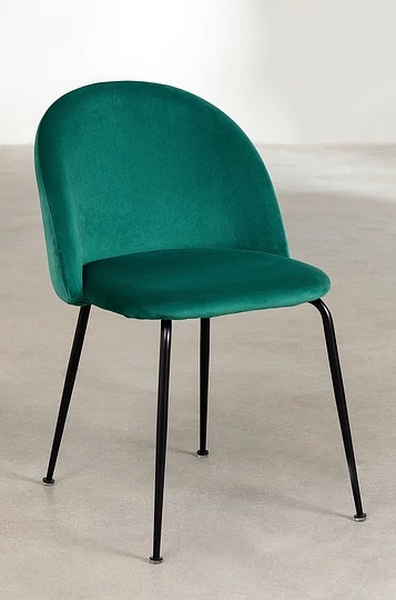 PACK 4 SILLA SITIAL TERCIOPELO VERDE - 2