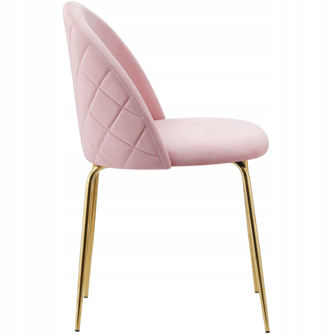 PACK 6 SILLA SITIAL TERCIOPELO GOLD ROSA - 4