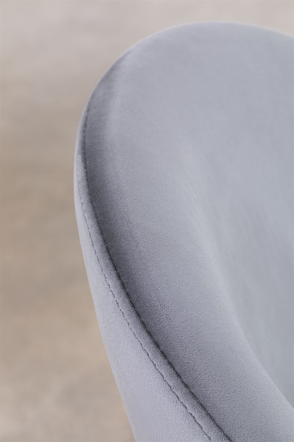 PACK 4 SILLA SITIAL TERCIOPELO GRIS - 4