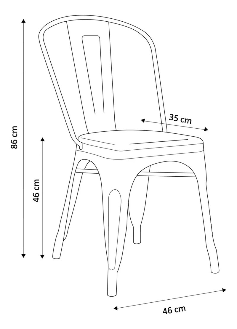 SILLA HABITA2 TOLIX CON ASIENTO DE MADERA CLARA - 5