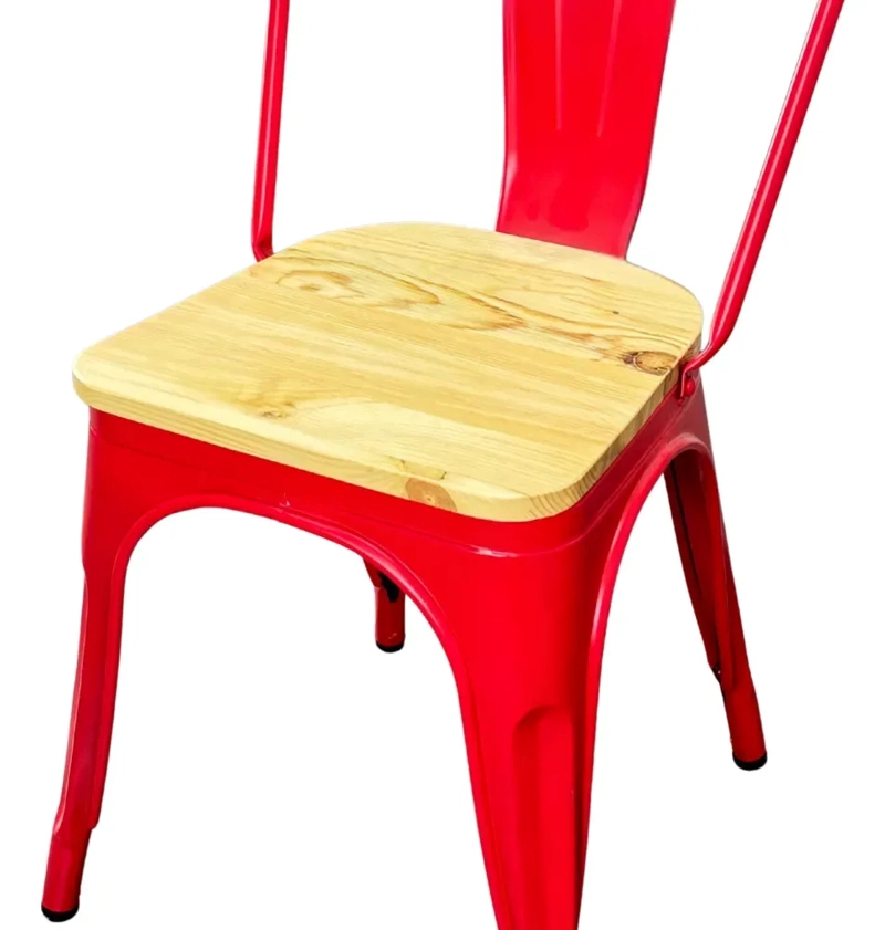 SILLA HABITA2 TOLIX CON ASIENTO DE MADERA CLARA - 6