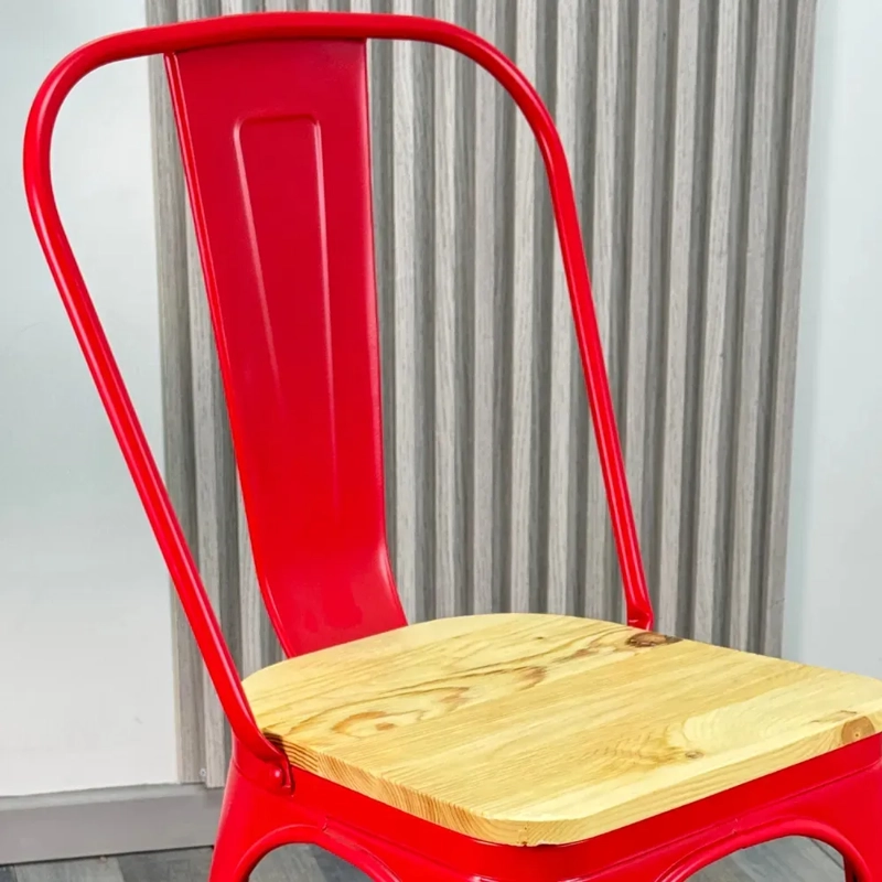 SILLA HABITA2 TOLIX CON ASIENTO DE MADERA CLARA - 8