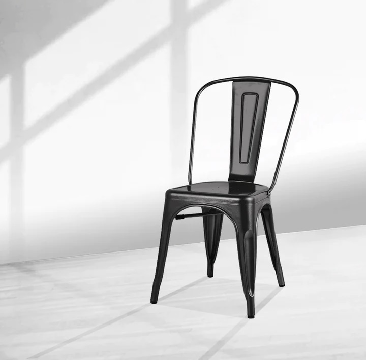 PACK HABITA2 METAL NEGRO 2 SILLA TOLIX COMEDOR - 2