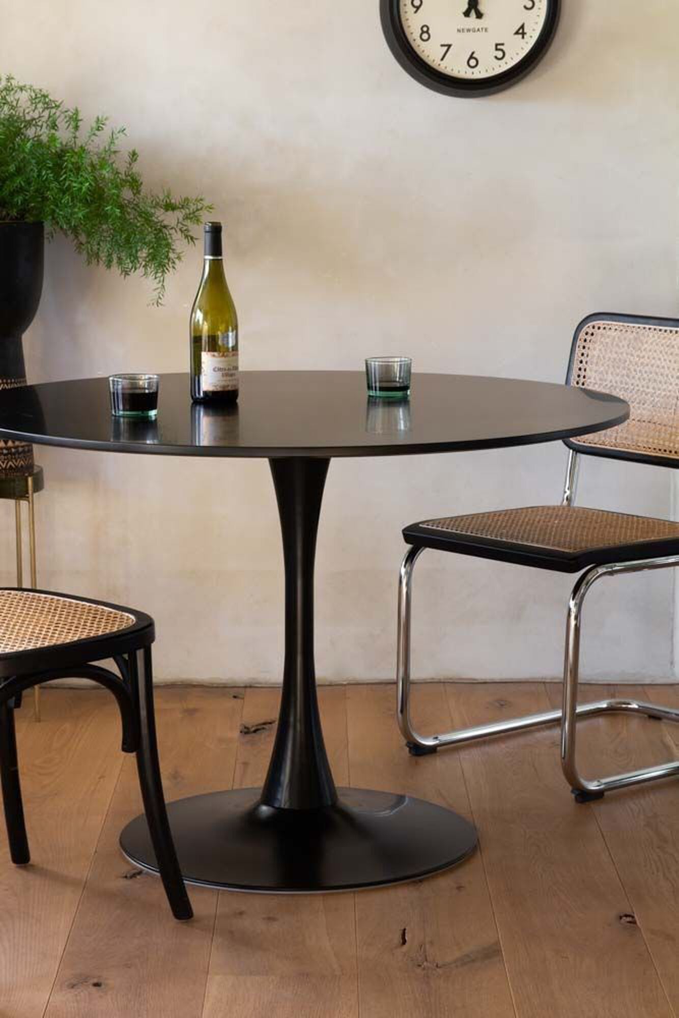 MESA DE COMEDOR TULIP 80CM - NEGRA - 5