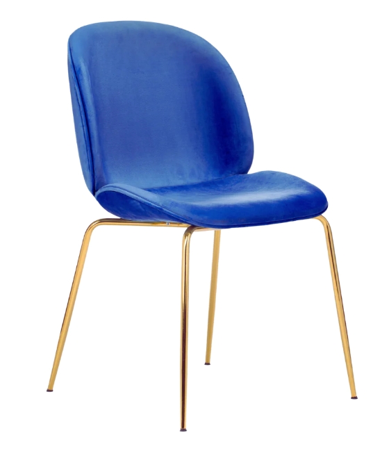SILLA HABITA2 FELPA AZUL BERLIN