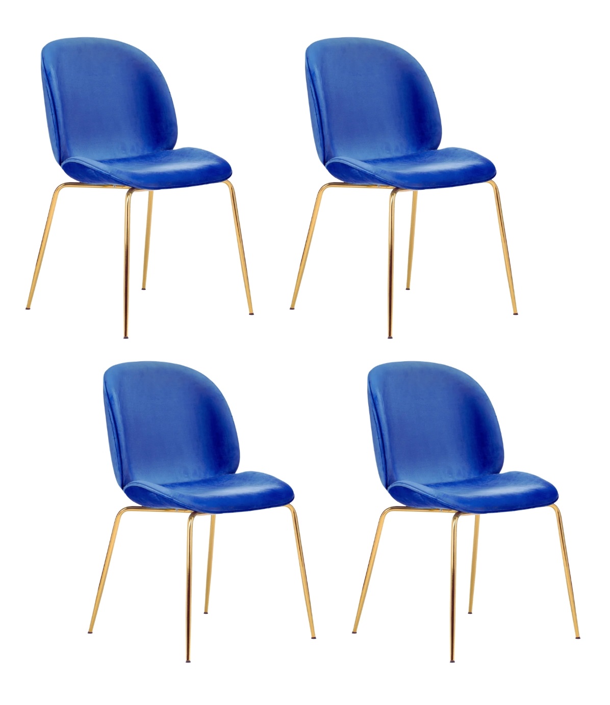 PACK HABITA2 FELPA AZUL 4 SILLA BERLIN - 1