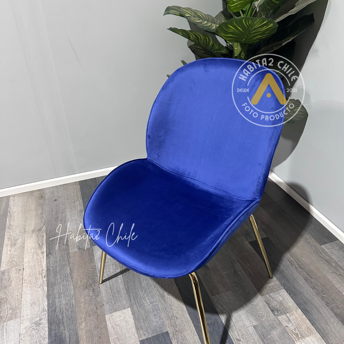 PACK HABITA2 FELPA AZUL 4 SILLA BERLIN - 2