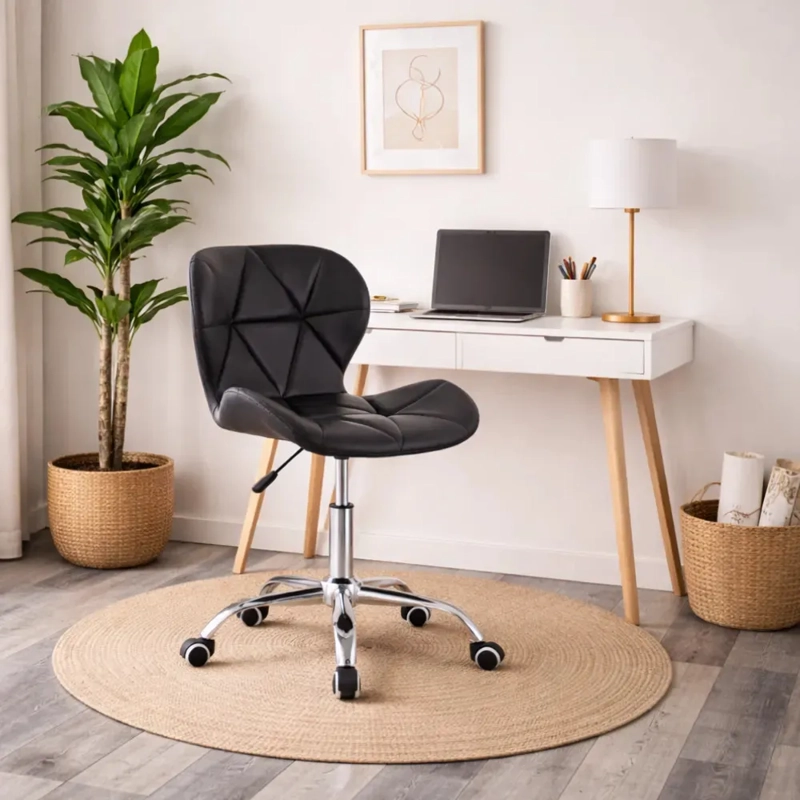 SILLA DE ESCRITORIO HABITA2 /PLASTICO ACOLCHADA DISENO MARIPOSA