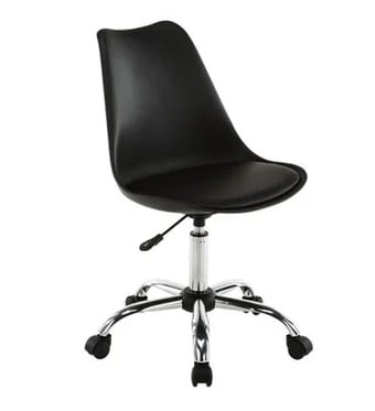 SILLA DE ESCRITORIO HABITA2 /PLÁSTICO TULIP ACOLCHADA - 1