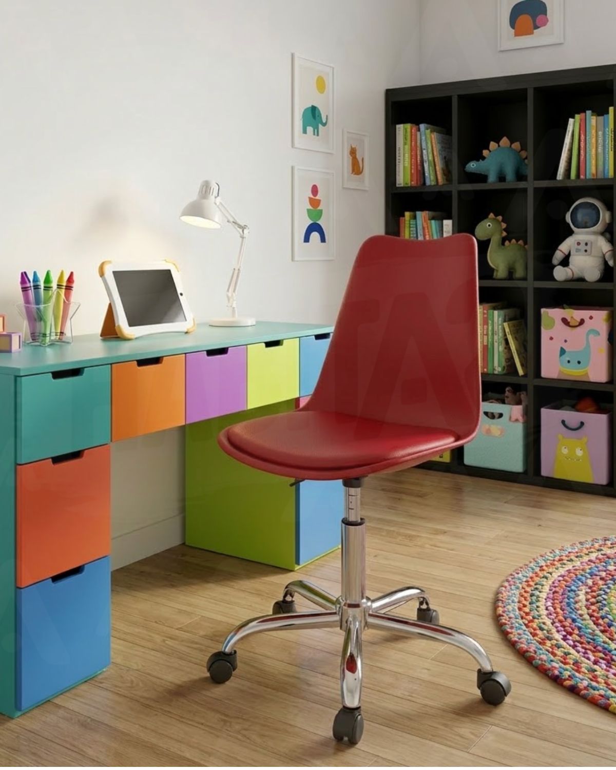 SILLA DE ESCRITORIO HABITA2 /PLÁSTICO TULIP ACOLCHADA - 2