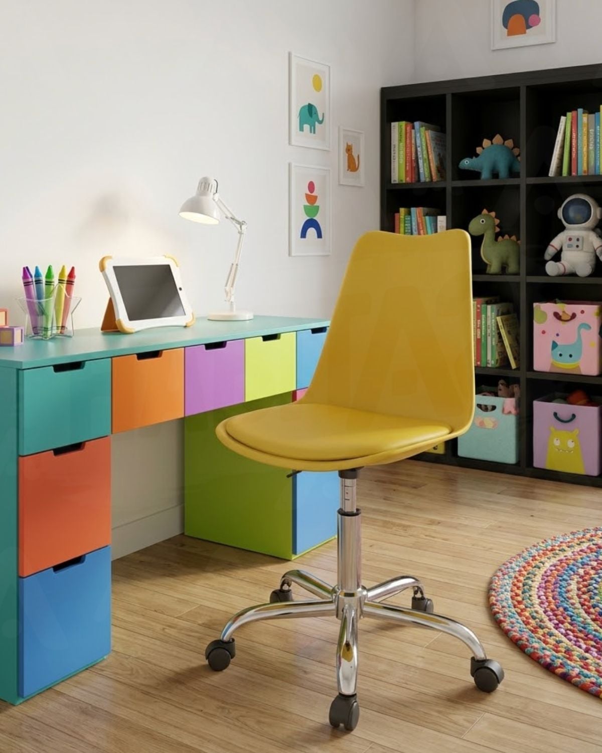 SILLA DE ESCRITORIO HABITA2 /PLÁSTICO TULIP ACOLCHADA - 4
