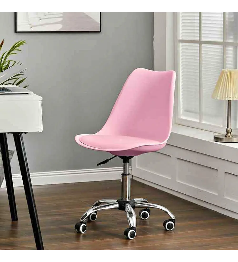 SILLA DE ESCRITORIO HABITA2 /PLÁSTICO TULIP ACOLCHADA - 5